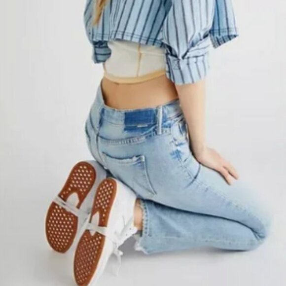 MOTHER Superior Flirt Fray I Confess Mid-rise Jeans 28 Made in USA! $258 - Picture 6 of 10